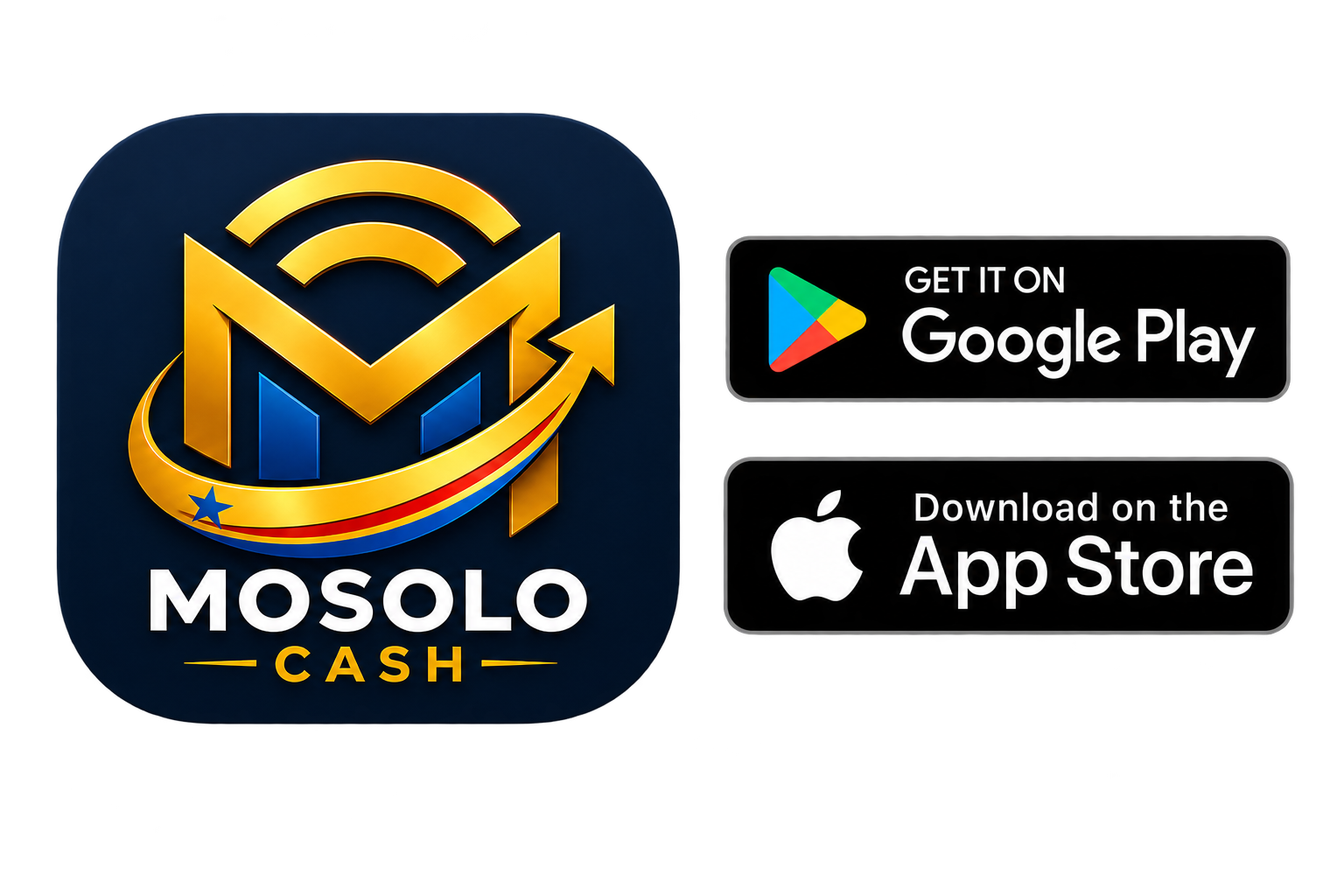 Mosolo Cash · Google Play · App Store